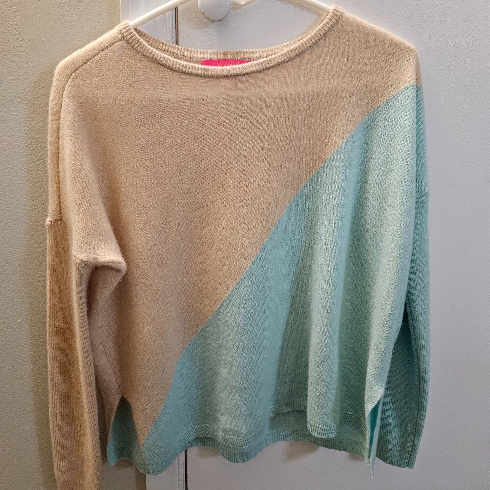 Lilly Pulitzer Napa Cashmere Sweater XXS Seasalt Blue Relaxed Fit (Small or Med)